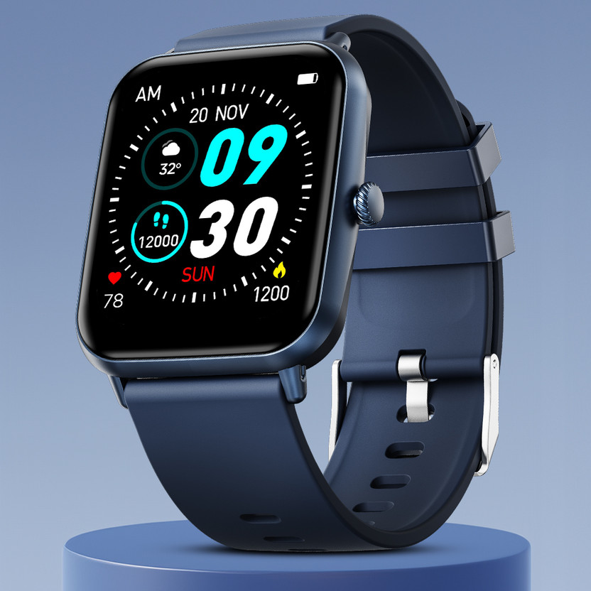 Fire-Boltt Ninja Calling Pro Plus 46.5mm (1.83) Display Bluetooth Calling, AI Voice Smartwatch(Blue Strap, Free Size)