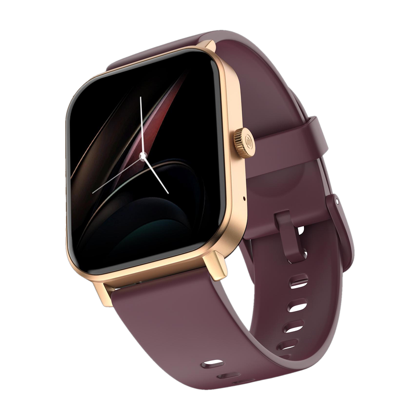 Noise Icon 2 Gen 2 - 1.81 Display, BT Calling, 500 NITS Brightness Smartwatch(Deep Wine Strap, Regular)