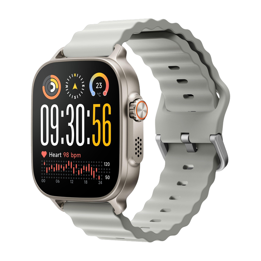 Realme realme Watch 5,1.97" AMOLED,upto 20 Days Battery,BT Calling,GPS,Compass,IP68 Smartwatch(Titanium Silver Strap, One Size) - Flipkart Deal