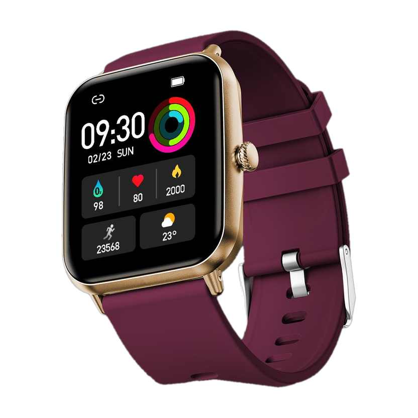 Fire-Boltt Ninja Calling Pro Smartwatch(Wine Strap, Free Size)