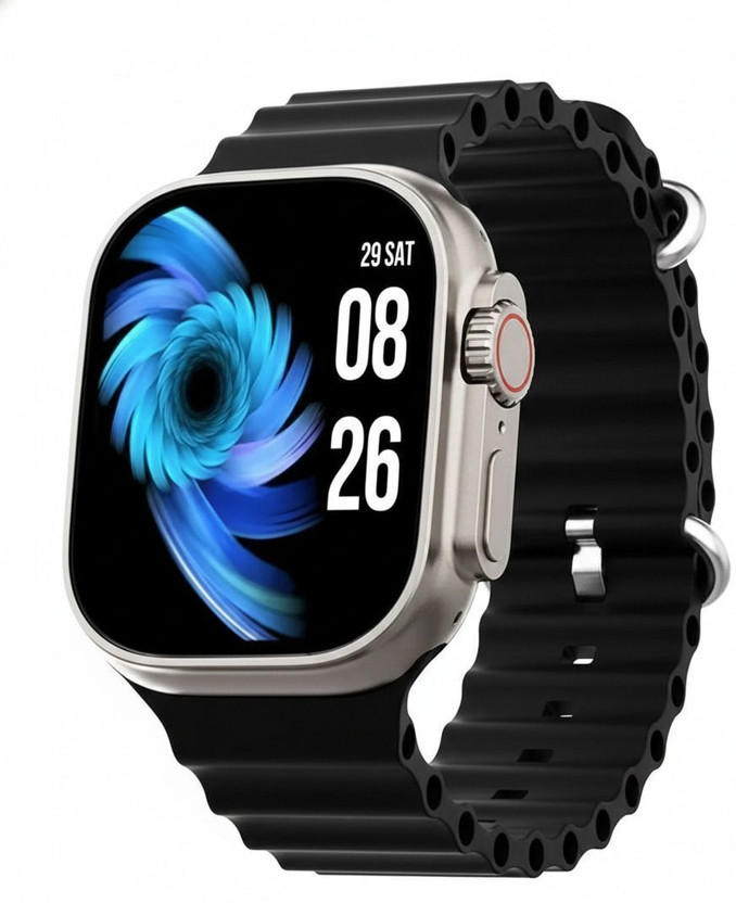 JPGC T800 Ultra Kids Smartwatch, Bluetooth Calling, 1.99" Display, Games (Black) Smartwatch(BLACK Strap, FREE SIZE)