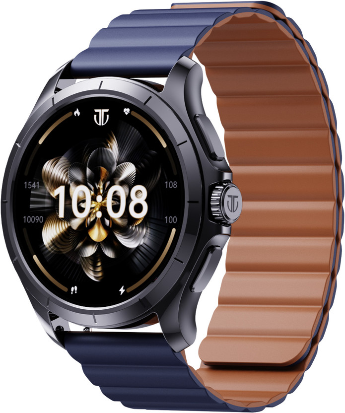 Titan Evoke 2.0,1.32inch AMOLED Display,Magnetic Strap,IP68,BT Calling Smartwatch(Blue Strap, Free Size)