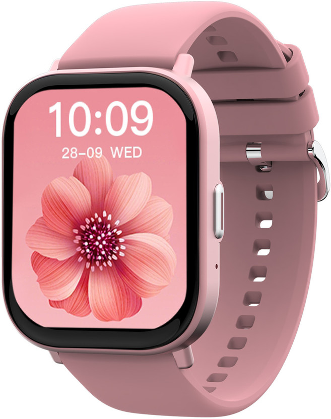 Maxima Max Pro Infinity 2.01"Ultra HD 2.5D Curved Display,BT Calling,AI Voice Assistant Smartwatch(Pink Strap, Free Size)