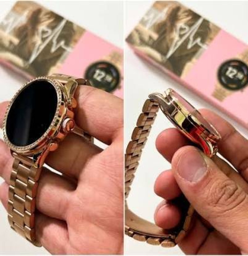 SGG GEN BLUETOOTH SMART WATCH FOR MENS AND WOMEN Smartwatch(Rose Gold Strap, Free)