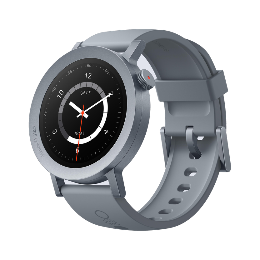 CMF by Nothing Watch Pro 2, 1.32" AMOLED, auto-brightness,Gesture Control, 3D warmup guide,GPS Smartwatch(Ash Grey Strap, Free Size)