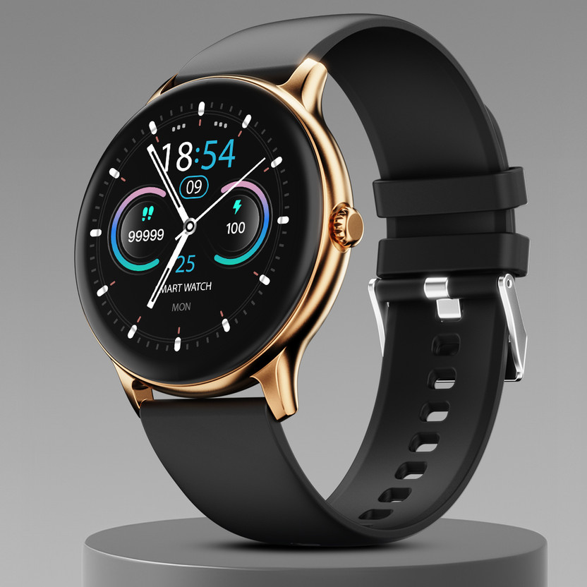 Fire-Boltt Hurricane (BSW034) Smartwatch(Gold Black Strap, Free Size)