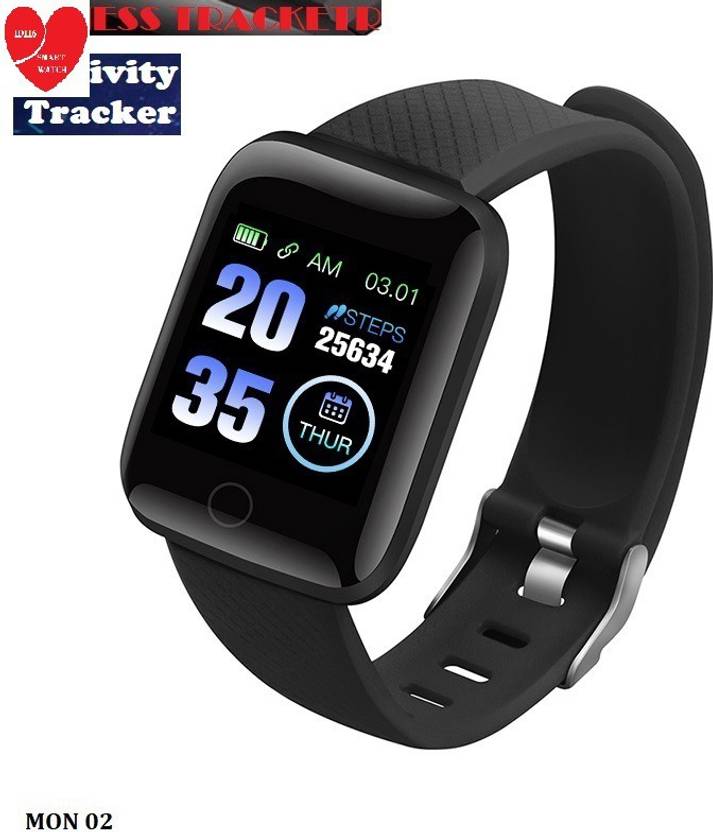 Bydye E2422 MAX_ID116 MULTI SPORTS HEART RATE SMART WATCH BLACK (PACK