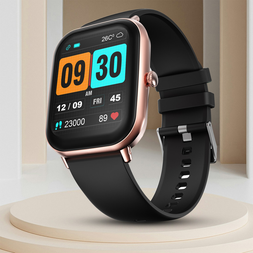Fire-Boltt Hunter 51.1mm (2.01) HD Display Bluetooth Calling Single Chipset, Metal Body Smartwatch(Gold Black Strap, Free Size)