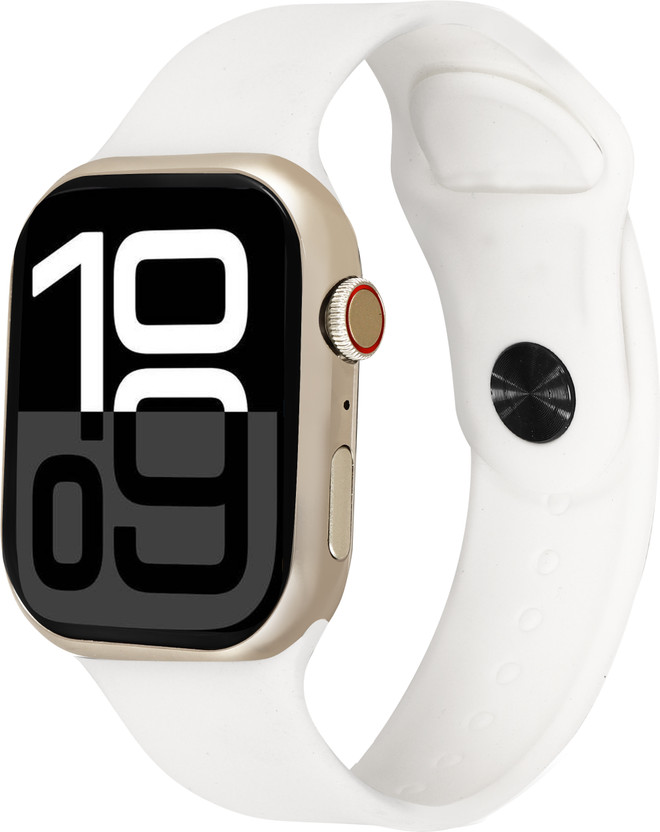 RelElseTech Series10 Calling Fitness Heart Rate Tracking Kids Girls &Boys,Women (6-35Years) Smartwatch(White1 Strap, 2.3 Inch Huge First Big Display & 2 STRAP)