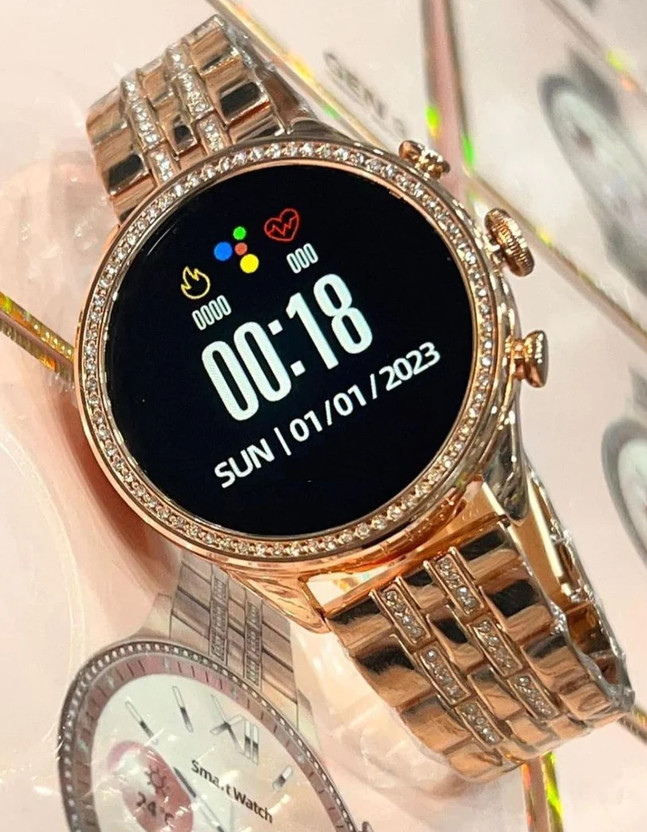 sweetex Rose Gold Smart Watch Bluetooth Calling Activity Tracking Smartwatch(Regular)