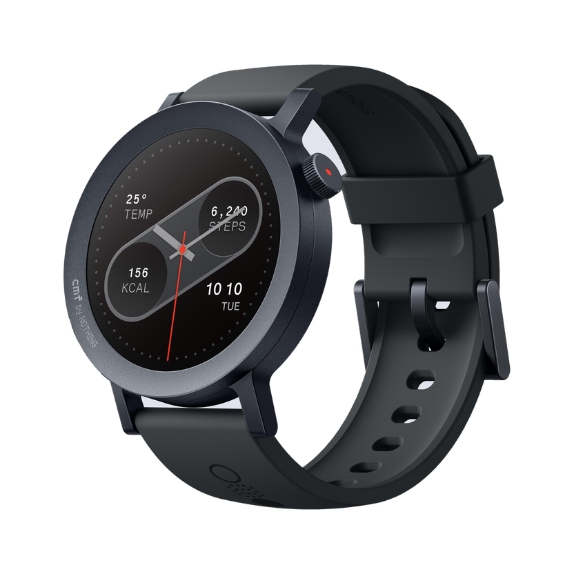 CMF by Nothing Watch Pro 2, 1.32" AMOLED, auto-brightness,Gesture Control, 3D warmup guide,GPS Smartwatch(Dark Grey Strap, Free Size)