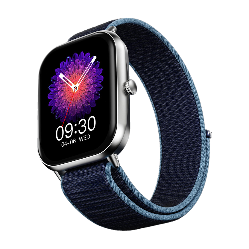 Fire-Boltt Hunter Nyluxe Smartwatch(Cyan Strap, Free Size)