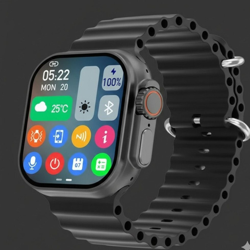 TARZON T800 Ultra Kids Smartwatch, Bluetooth Calling, 1.99" Display, Games (Black) Smartwatch(BLACK Strap, FREE SIZE)