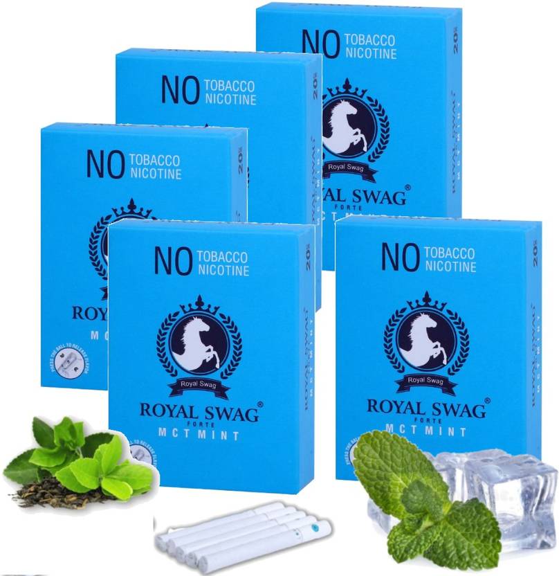 ROYAL SWAG Herbal Mint Cigarettes Flavoured TobaccoFree NicotineFree