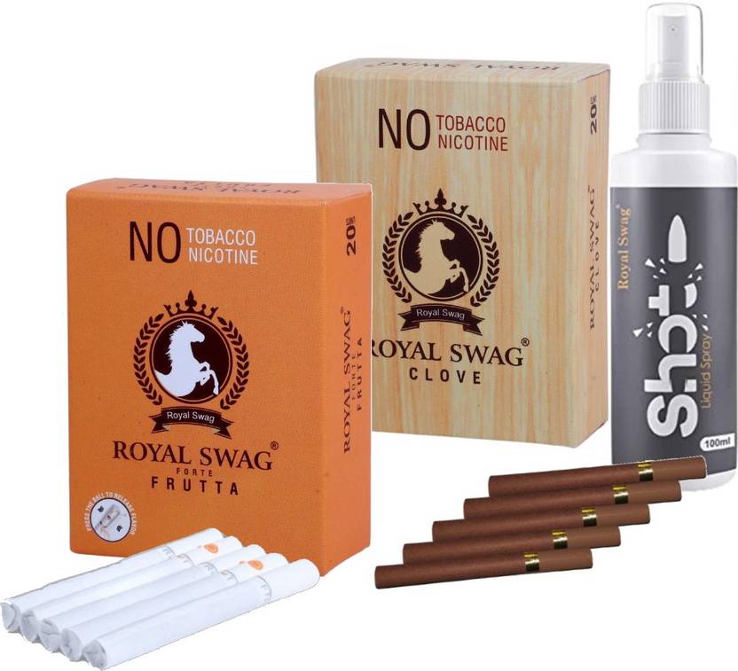 ROYAL SWAG Herbal Cigarettes Tobacco & Nicotine Free Clove, Frutta