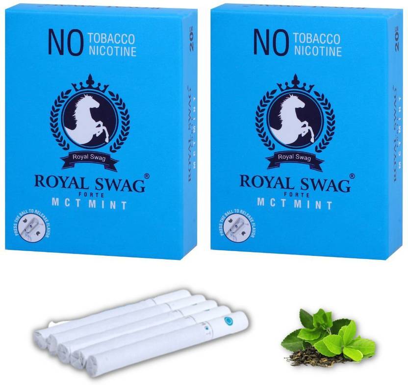 ROYAL SWAG Herbal Cigarette Mint, Menthol Flavoured NO Nicotine NO