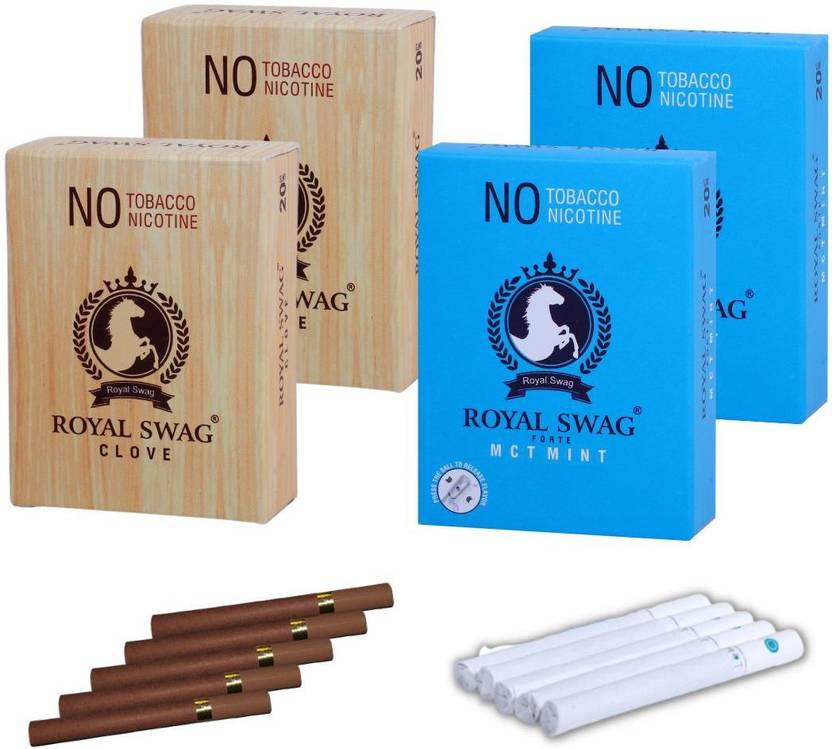 ROYAL SWAG Herbal Cigarette Clove, Mint Flavoured NO Nicotine NO