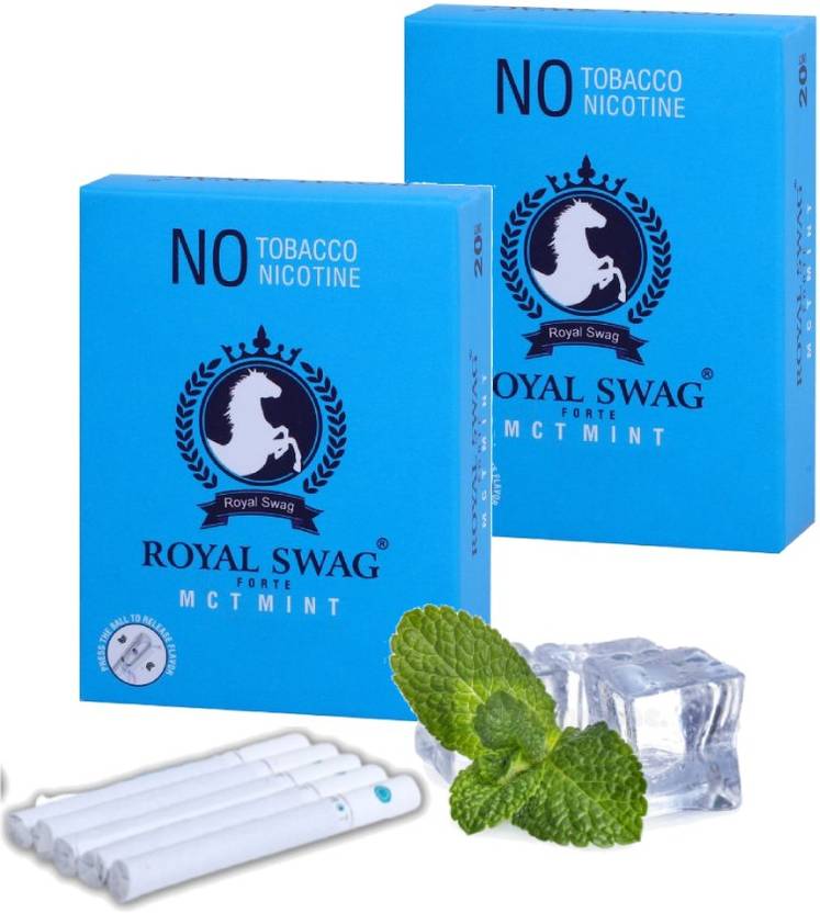 ROYAL SWAG Herbal Mint Cigarettes Flavoured TobaccoFree NicotineFree
