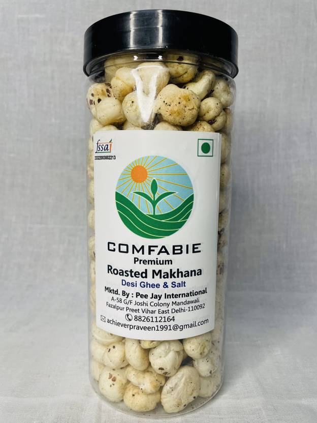 Comfabie Roasted makhana I Flavored makhana I Desi Ghee & Salt I Foxnuts roasted Price in India