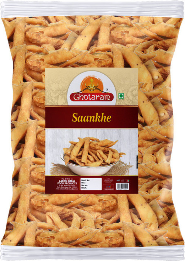 GHOTARAM Namkeen Dry Mathri Crispy Ready To Eat Snacks | Tea Time Namken Snack-1Kg*1Pack(1000 g)