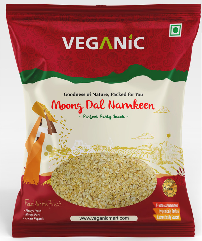 Veganic Moong Daal Namkin | Rosted Mung Daal |Salted Mong ki Dal | Crispy And Tasty(900 g)