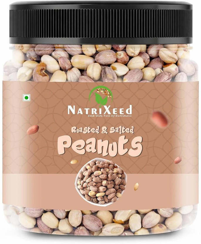Natrixeed Roasted Peanuts | Moongfali | Ready To Eat Healthy Snacks | Anytime Snack Roasted & Salted Peanuts(750 g)