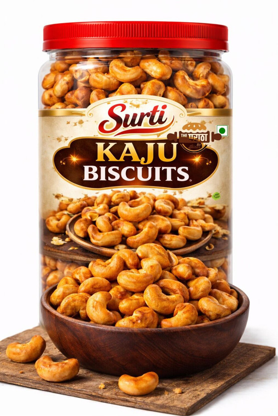 The Paratha And Ready Bites Premium Kaju Biscuits – Crunchy Cashew Rich Tea Time Snack(250 g)