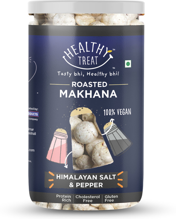 Healthy Treat Roasted Makhana Himalayan Salt & Black Pepper | Flavoured Healthy Makhana Snacks(70 g)