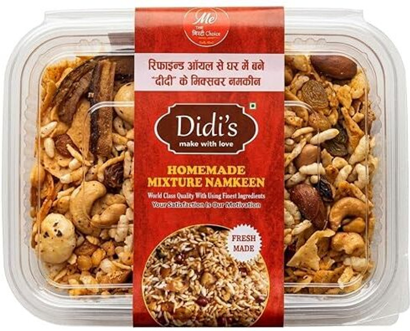 Didi Homemade Mixture Namkeen 280g Crunchy Indian Tea Time Snack Pack Namkeen(280 g)