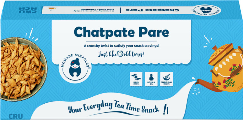 MOMADE MIRACLES Chatpate Pare | Tea Time Healthy Snacks with No Palm Oil(330 g)