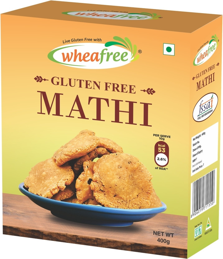 wheafree Gluten Free Mathi (400g) | Delicious, Ready to Eat Indian Snacks(400 g)