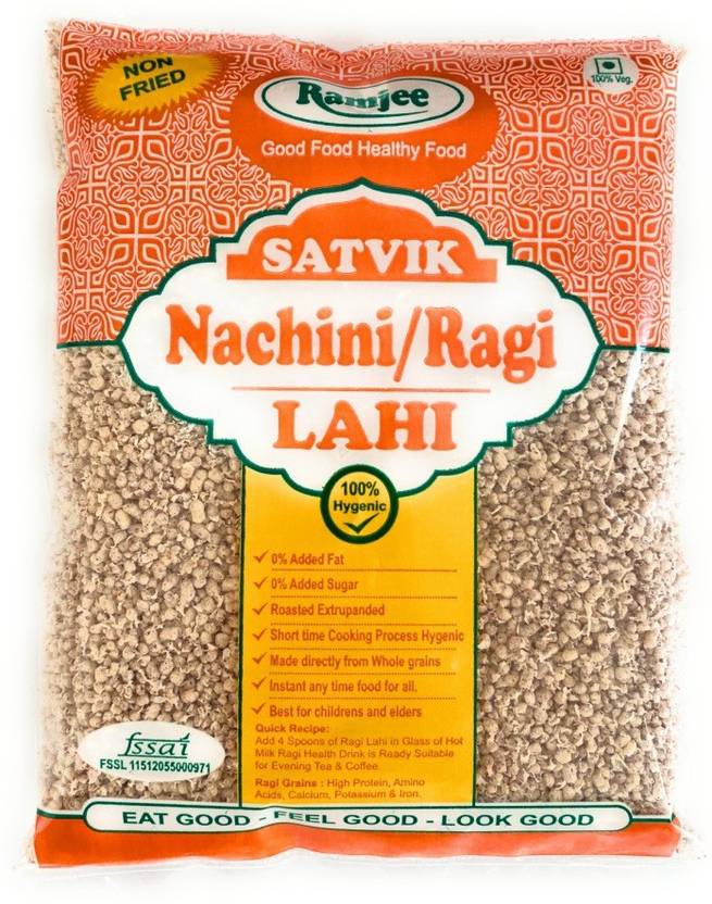 RAMJEE Whole Grain Ragi Nachini Lahi Ragi Health Drink/Cereal Mix