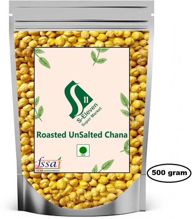 S Eleven Super Market S eleven-Whole Un Salted Withoust Husk Roasted Bhuna Chana/Chana/Chickpeas\(500 g)