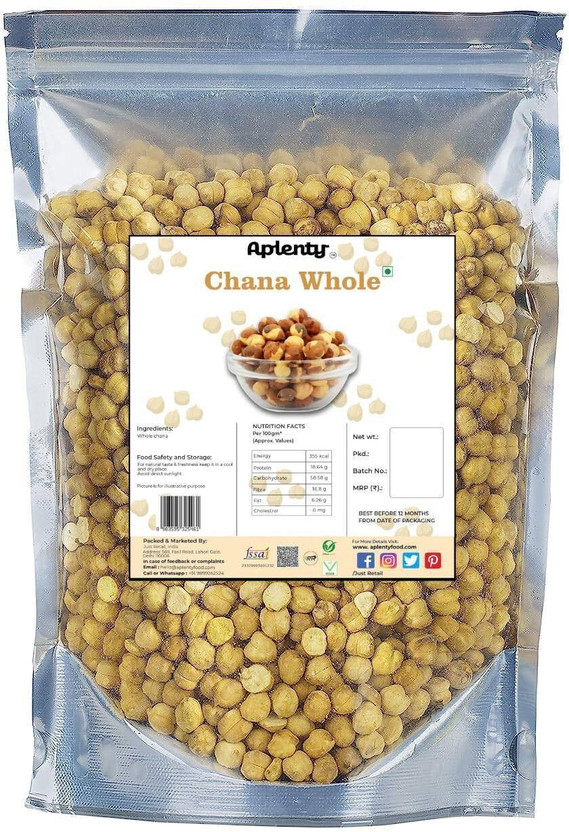 APLENTY Roasted Chana Snack | Desi Indian Healthy Chna Namkin | Bhune Chane Namkeen(800 g)