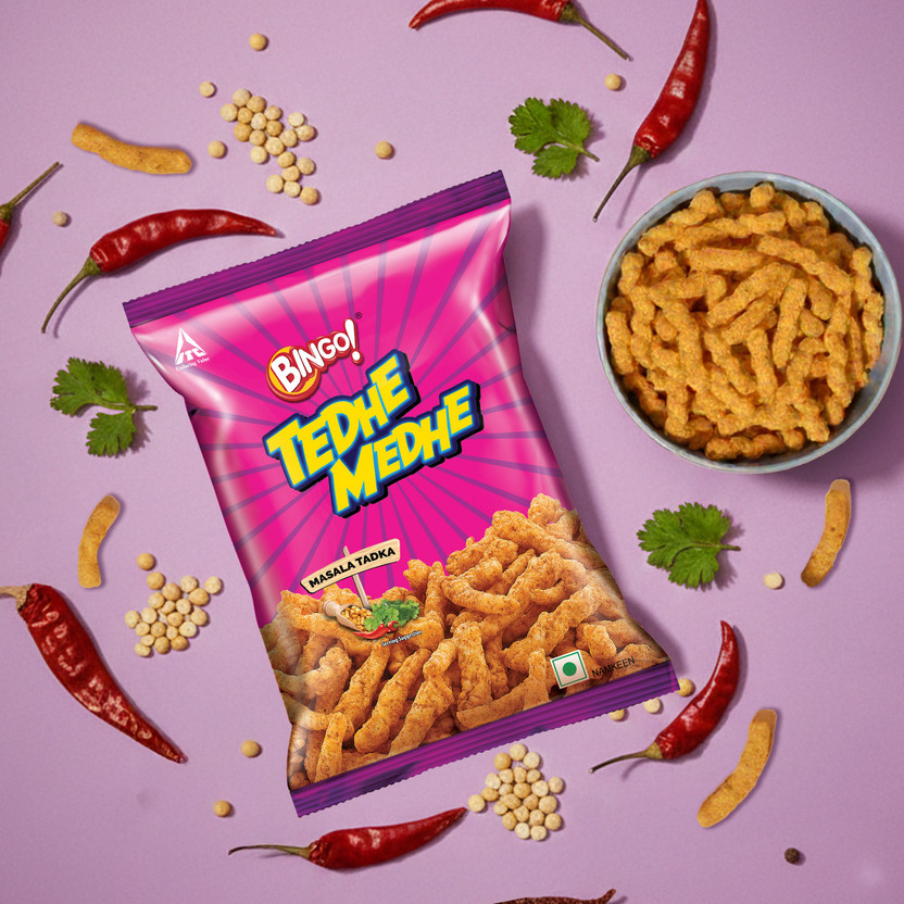 Bingo Tedhe Medhe Masala Tadka Namkeen(70 g)
