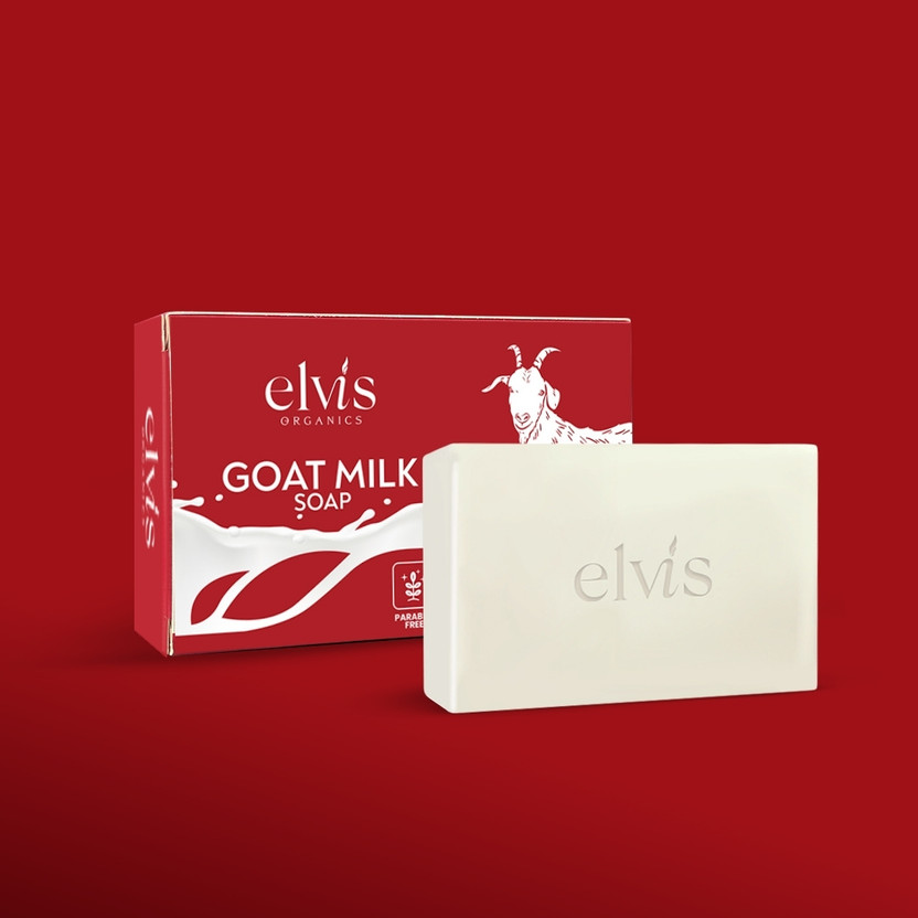 Elvis Natural Goat Soap | Skin-Loving Lather | Gentle Bar for Daily Face & Body(100 g)