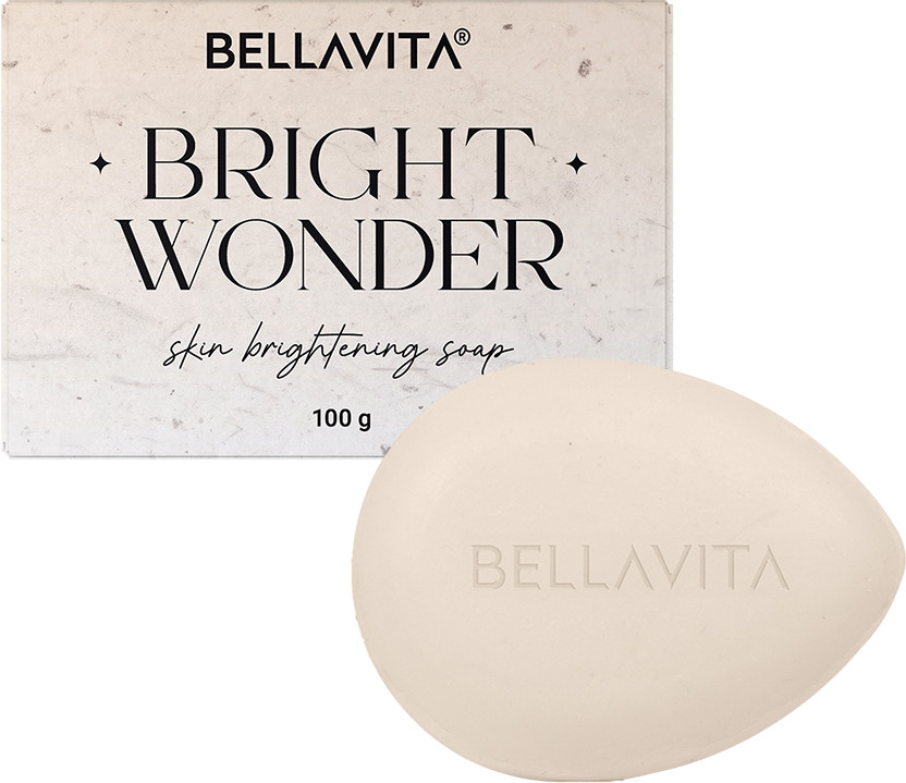 BELLAVITA Bright Wonder | Skin Brightening Soap | Dark Spots & Pigmentation Reduction(100 g)