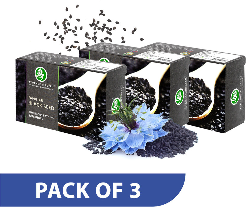 AYURVED MASTER FAMILIAR BLACK SEED LUXURIOUS BATHING SOAP(3 x 125 g)