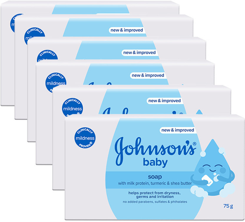JOHNSON'S Baby No More Tears Shampoo 100ml(6 x 75 g)