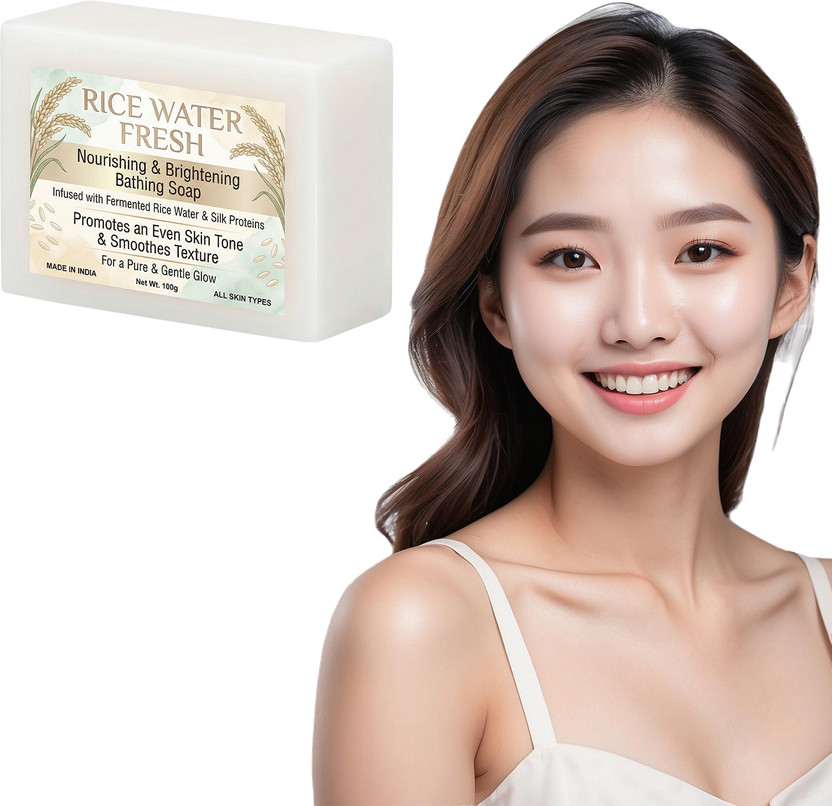 BFW Rice Water Fresh Soap for Even Skin Tone 100g(100 g)