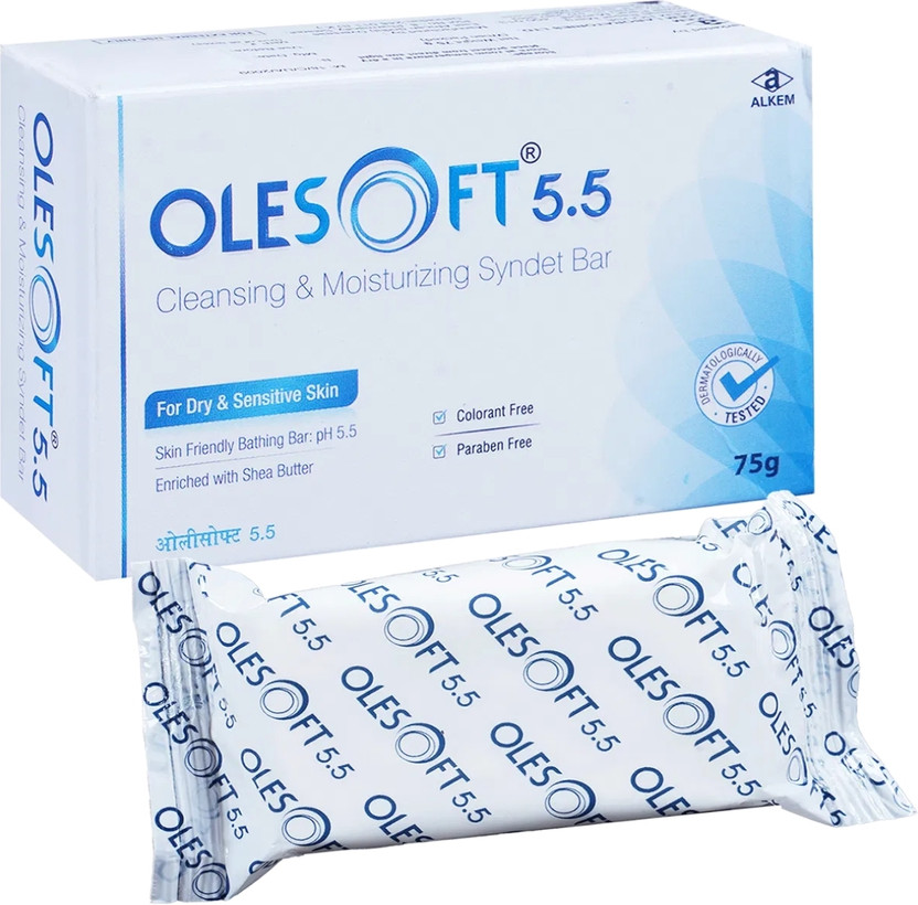 AuraLife OLESOFT CLEANSING & MOISTURIZING SYNDET BAR(3 x 75 g)