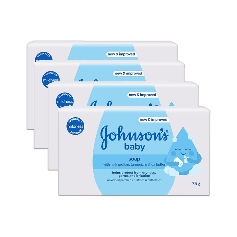 JOHNSON'S Baby soap enriched with vitamin E(4 x 75 g)