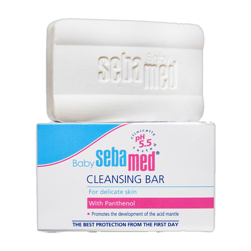 Sebamed Baby Cleansing Bar|pH 5.5 |Newborn bathing|Soap Free|Tear Free(150 g)