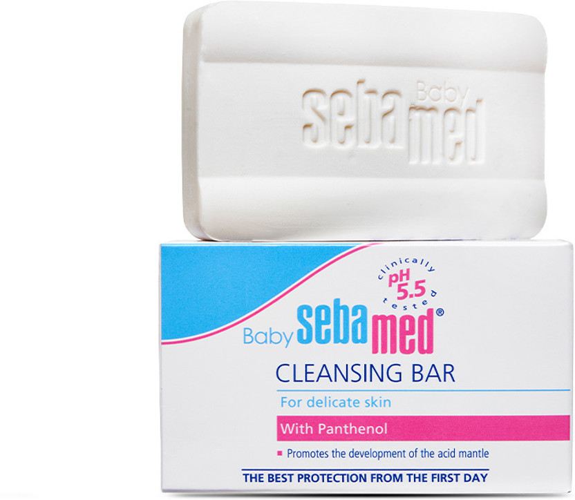 Sebamed Baby Cleansing Bar|pH 5.5 |Newborn bathing|Soap Free|Tear Free(100 g)