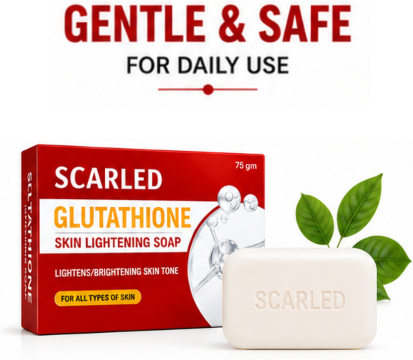 global global care (Pack of 1) Scarled Glutathione Soap 75g Daily Brightening Soap for Face & Body(75 g) - Flipkart Deal