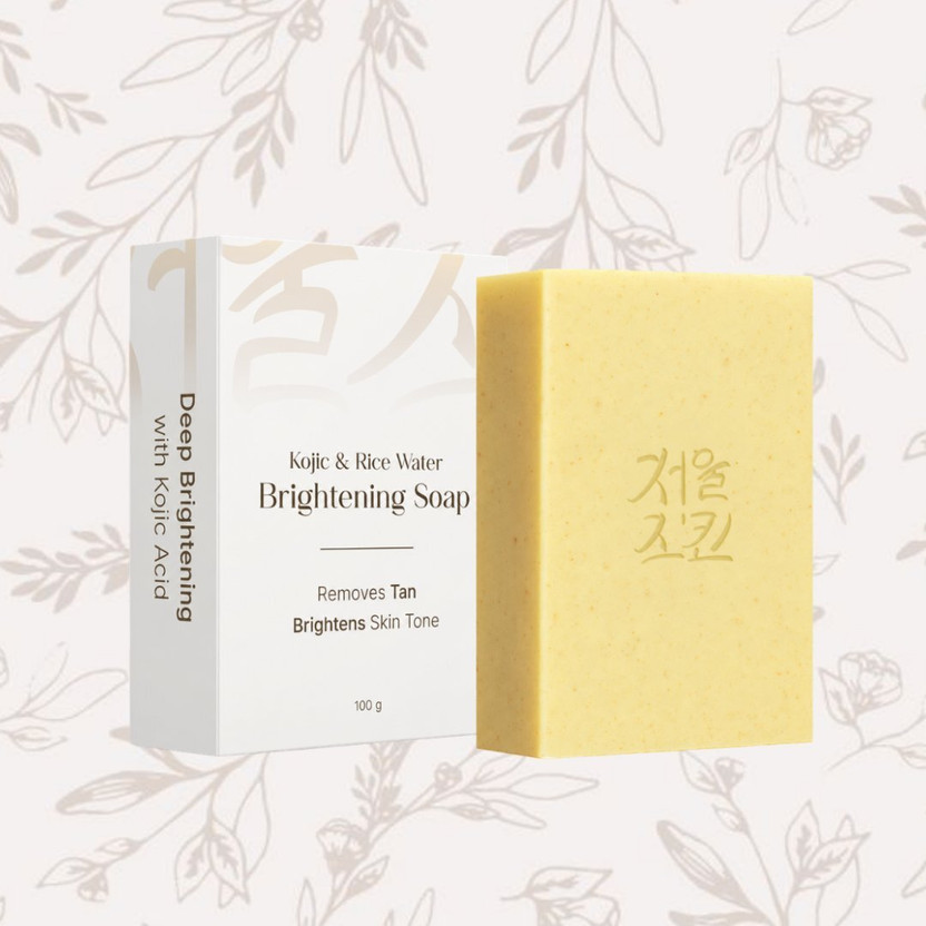 ADHYATM Pack of 1 Brightening Soap Bar for Daily Bath and Skin Care(100 g)