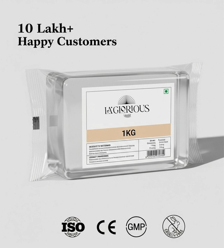 LA GLORIOUS Clear Glycerine Soap Base for Handmade Soap Making 1kg Natural(1000 g)