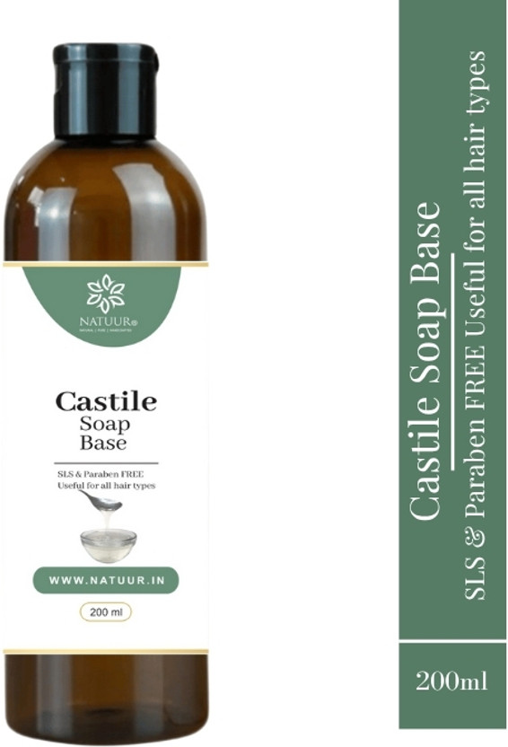 NATUUR Castile Soap Base - 200ml | Plant-Based Natural Ingredients(200 g)
