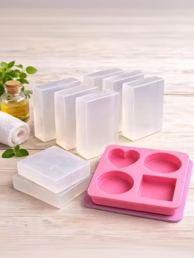 fresheasily DIY Melt Pour Transparent Glycerin Soap Base with Mould | Easy Soap Making Kit(250 g)