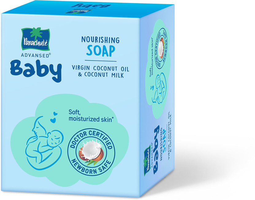 Parachute Advansed Baby Nourishing Soap for new born Virgin Coconut Oil &Coconut Milk for soft skin(3 x 75 g)